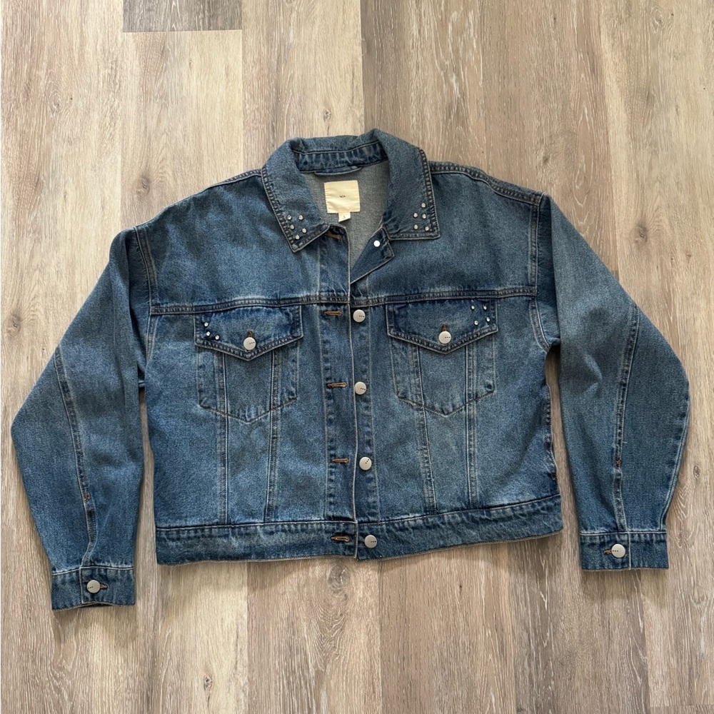 TGLA Studded Denim Jacket